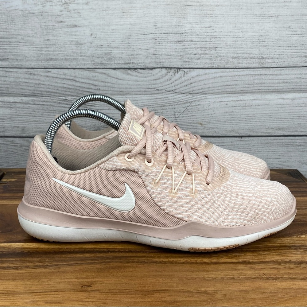 Nike Women’s Athletic Shoes in Blush Pink with White Swoosh - Picture 4 of 11